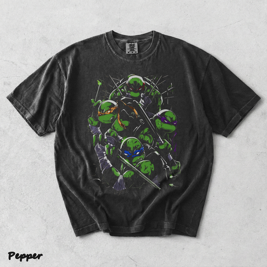 Limited Edition Teenage Mutant Ninja Turtles Tee Bootleg Tee, Classic Movie, Old back - Pepper mockup