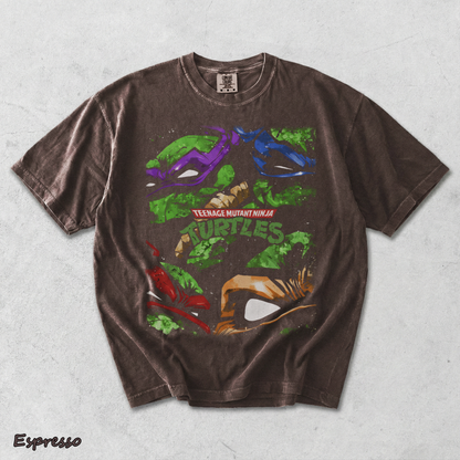 Limited Edition Teenage Mutant Ninja Turtles Tee Bootleg Tee, Classic Movie, Old front - Espresso mockup
