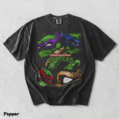 Limited Edition Teenage Mutant Ninja Turtles Tee Bootleg Tee, Classic Movie, Old front - Pepper mockup