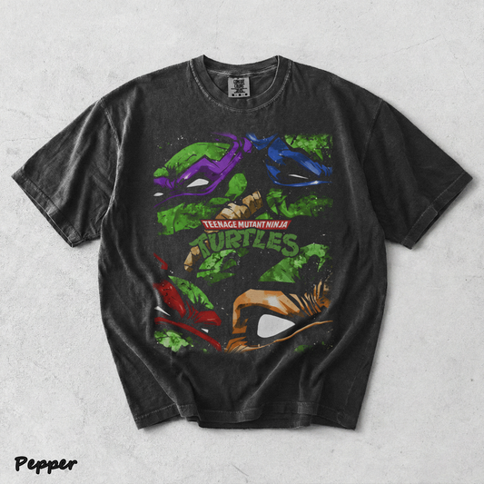 Limited Edition Teenage Mutant Ninja Turtles Tee Bootleg Tee, Classic Movie, Old front - Pepper mockup