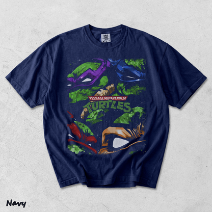 Limited Edition Teenage Mutant Ninja Turtles Tee Bootleg Tee, Classic Movie, Old front - True Navy mockup