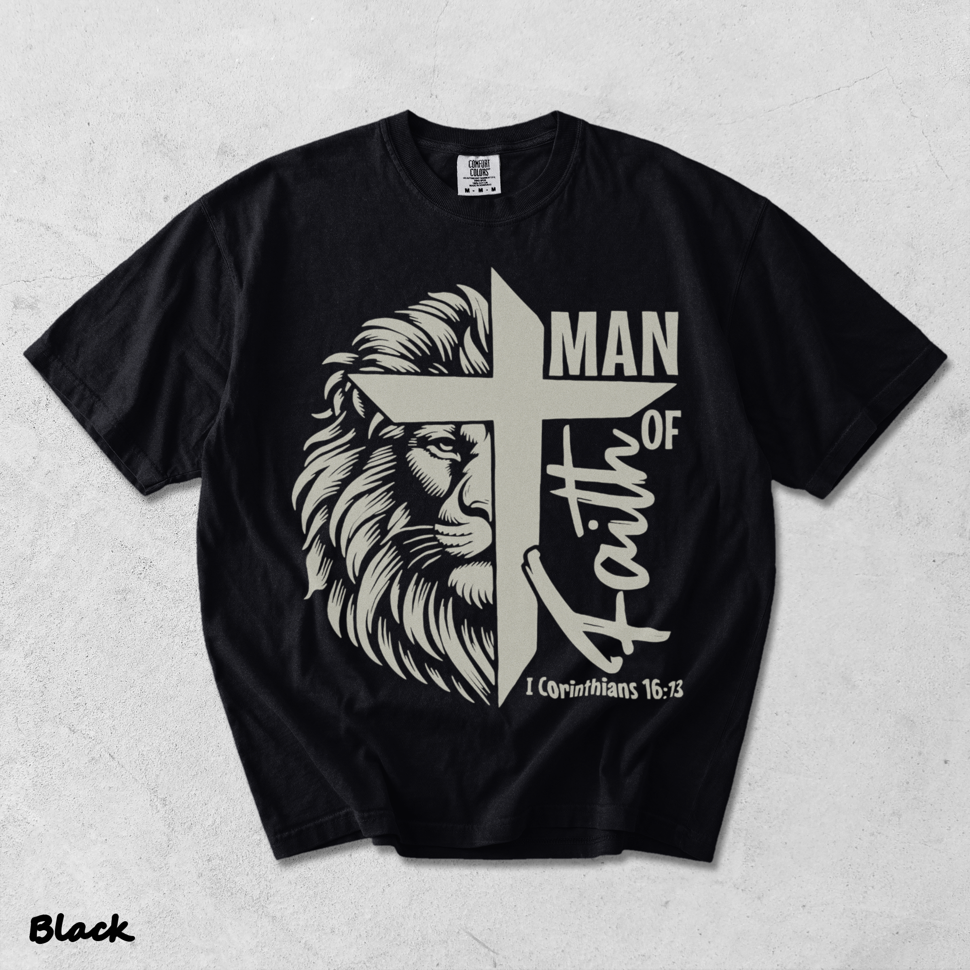 Man of Faith - Black mockup