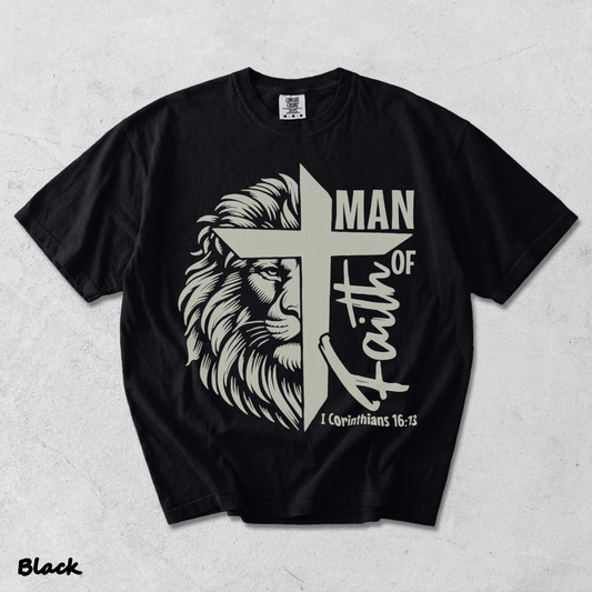 Man of Faith - Black mockup