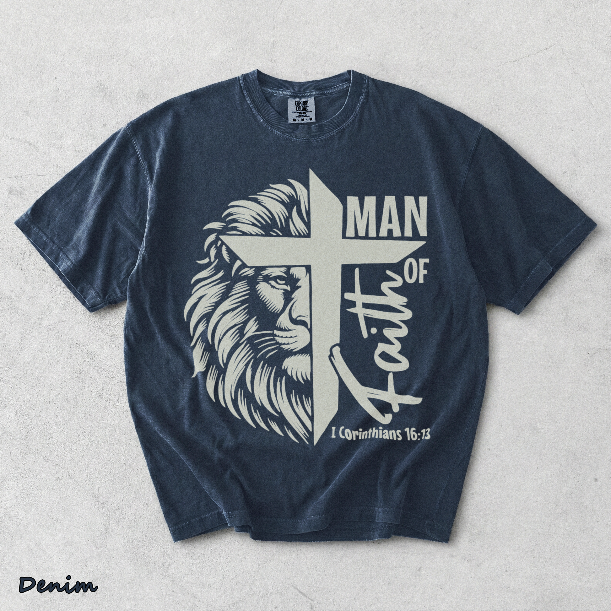 Man of Faith - Denim mockup
