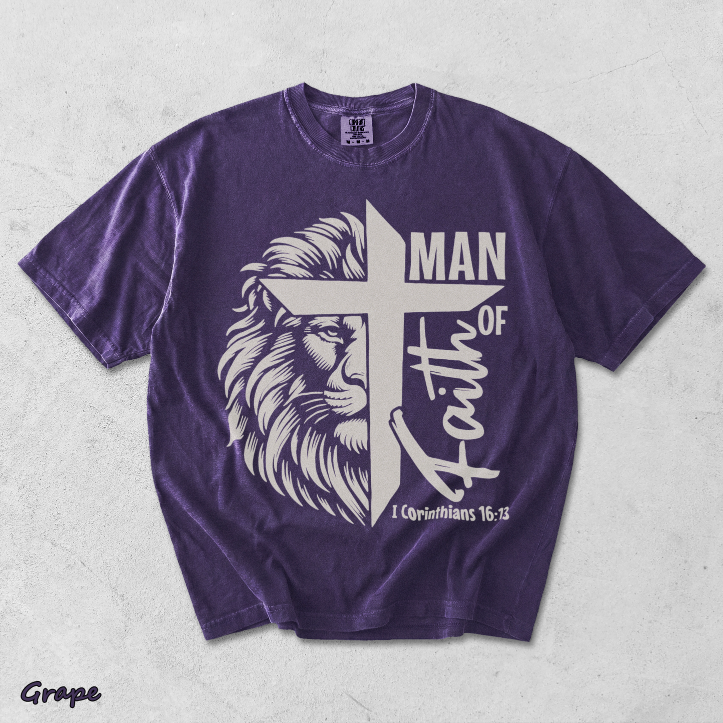 Man of Faith - Grape mockup