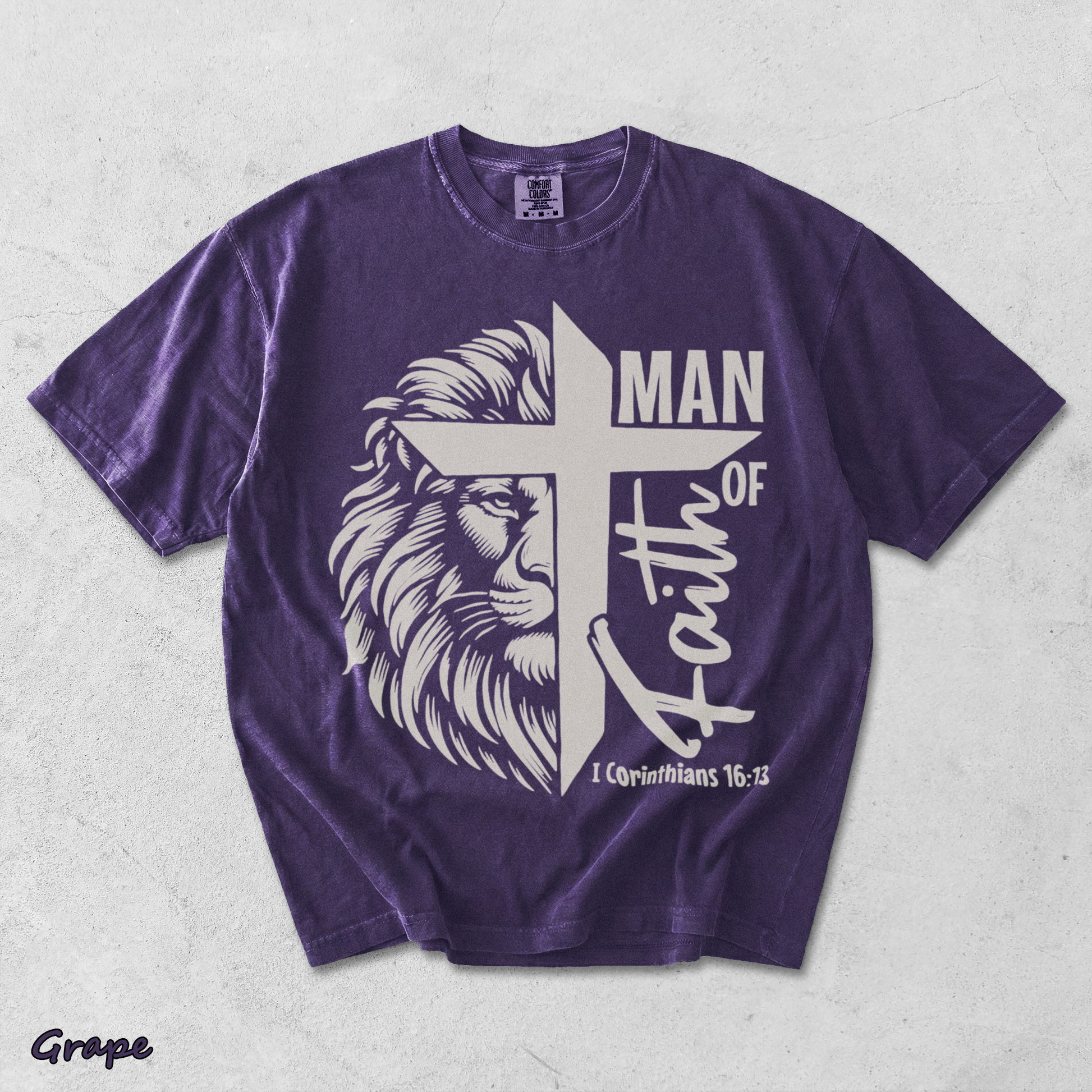 Man of Faith - Grape mockup
