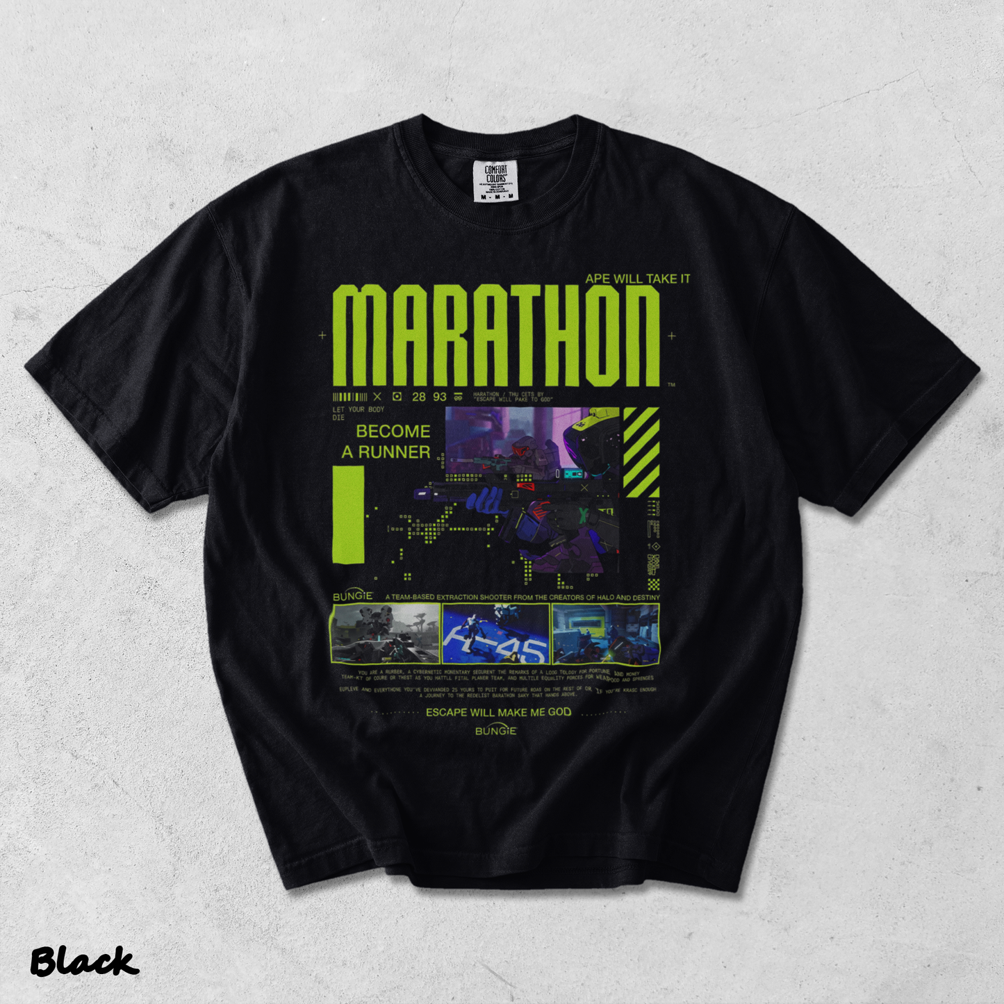 Marathon Gameplay - Black mockup