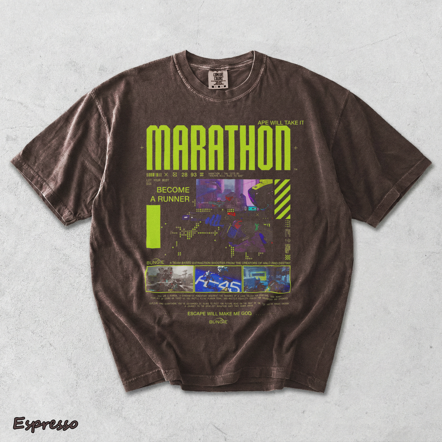 Marathon Gameplay - Espresso mockup