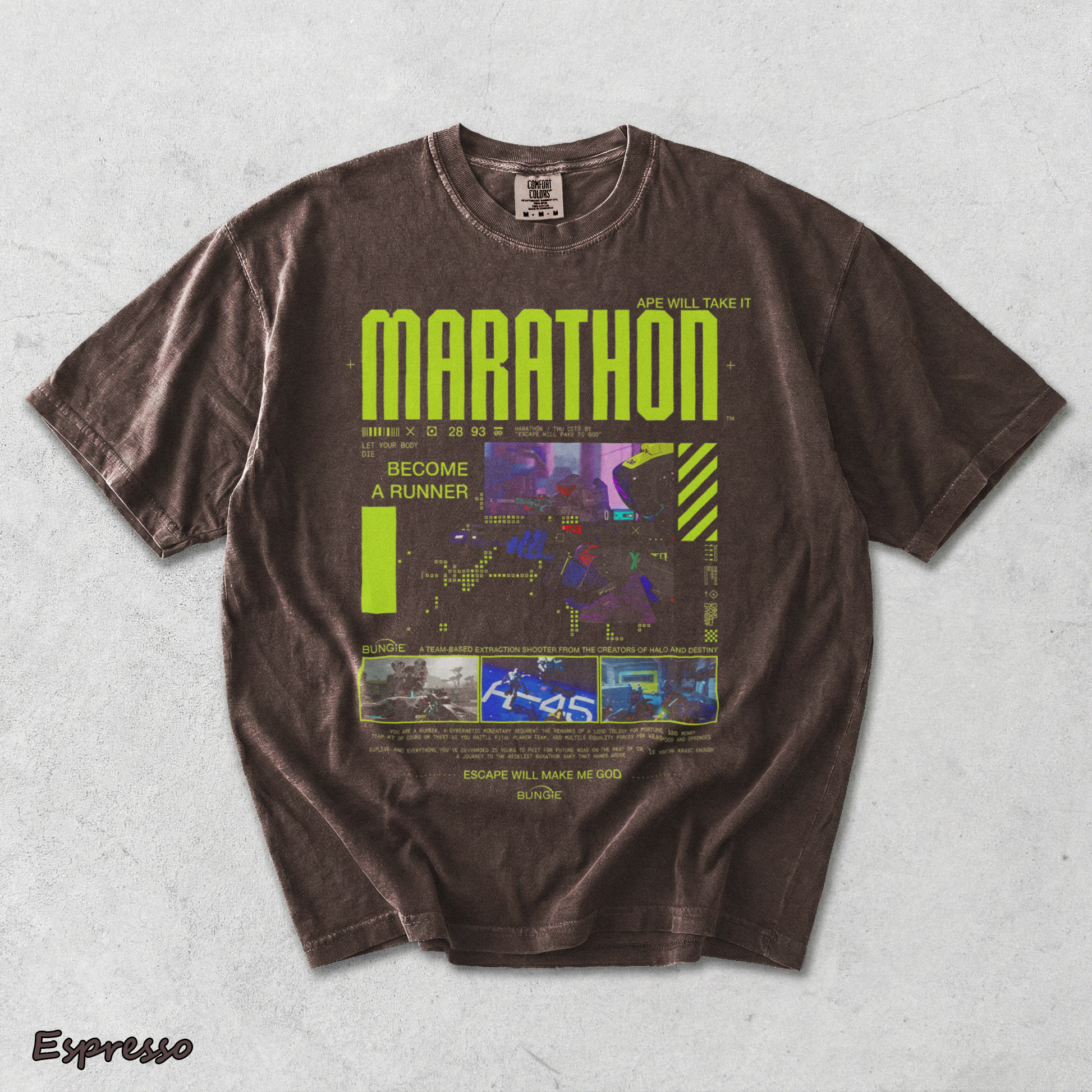 Marathon Gameplay - Espresso mockup