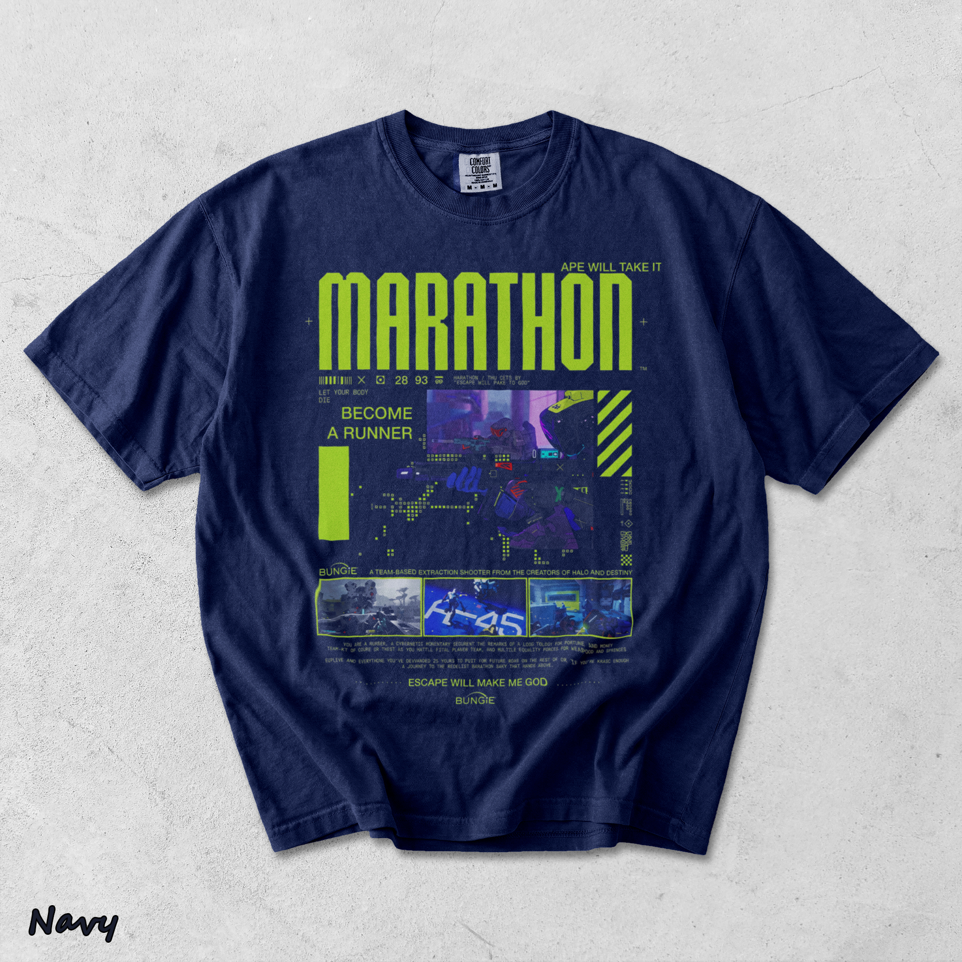 Marathon Gameplay - True Navy mockup
