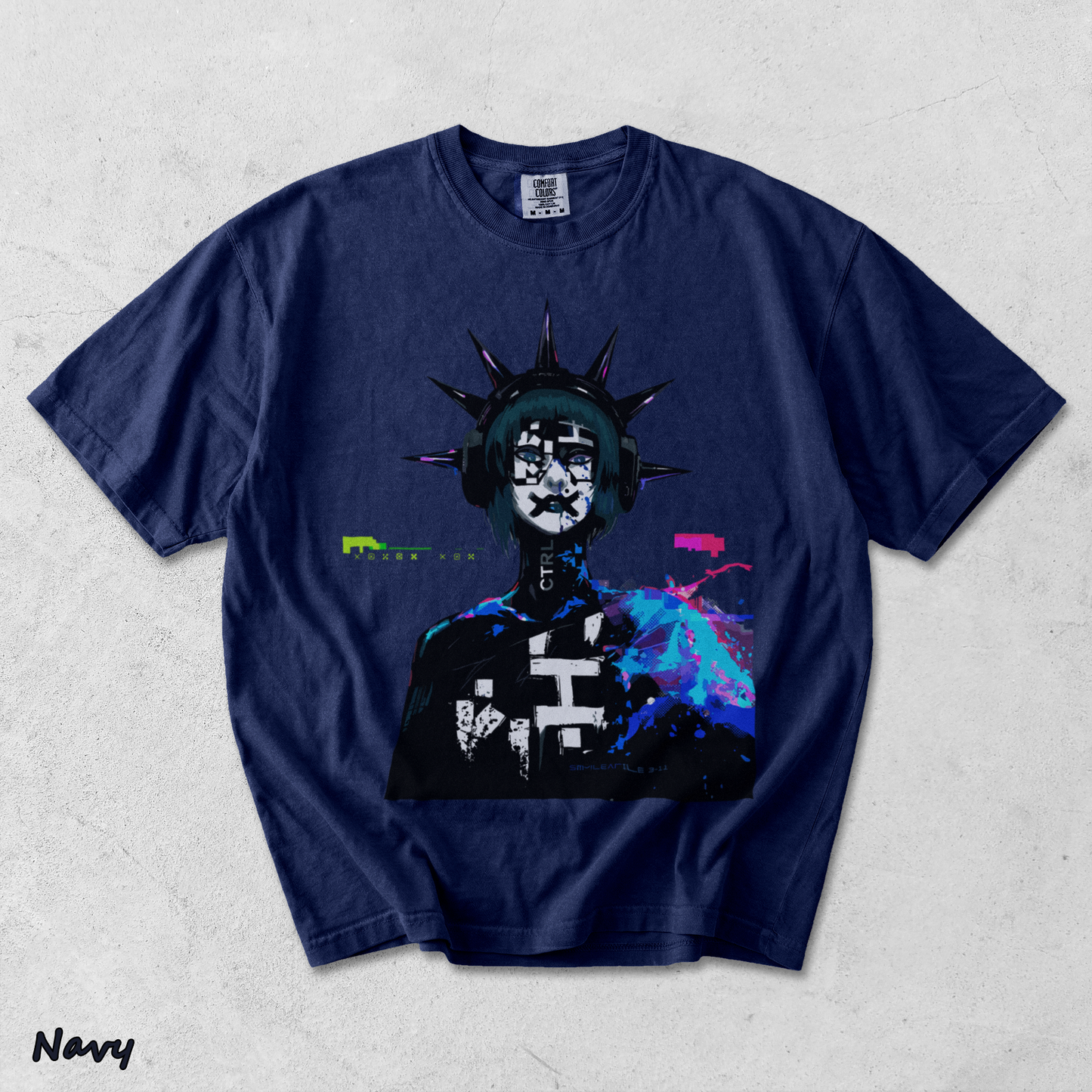 Marathon Reveal Tshirt - True Navy mockup