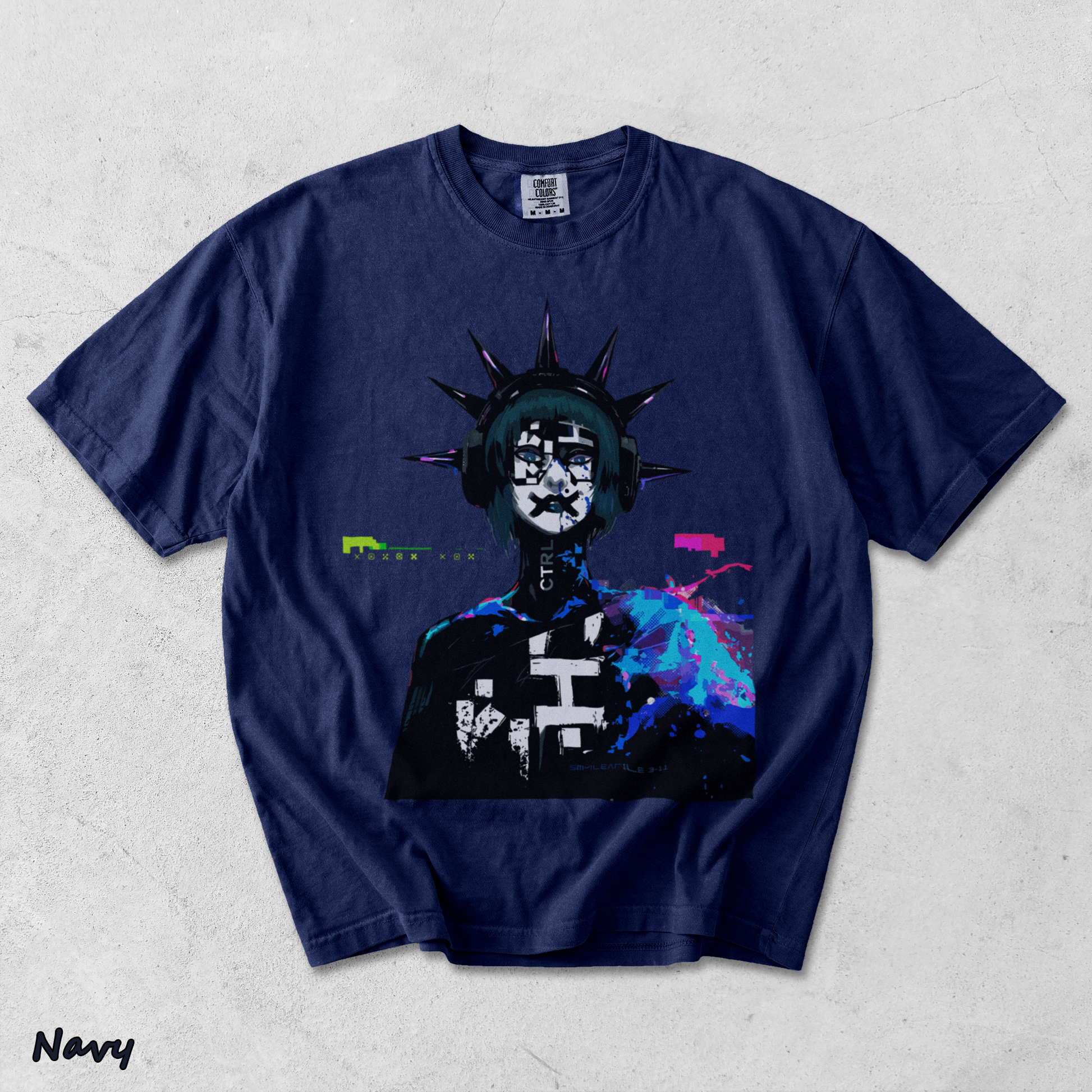 Marathon Reveal Tshirt - True Navy mockup