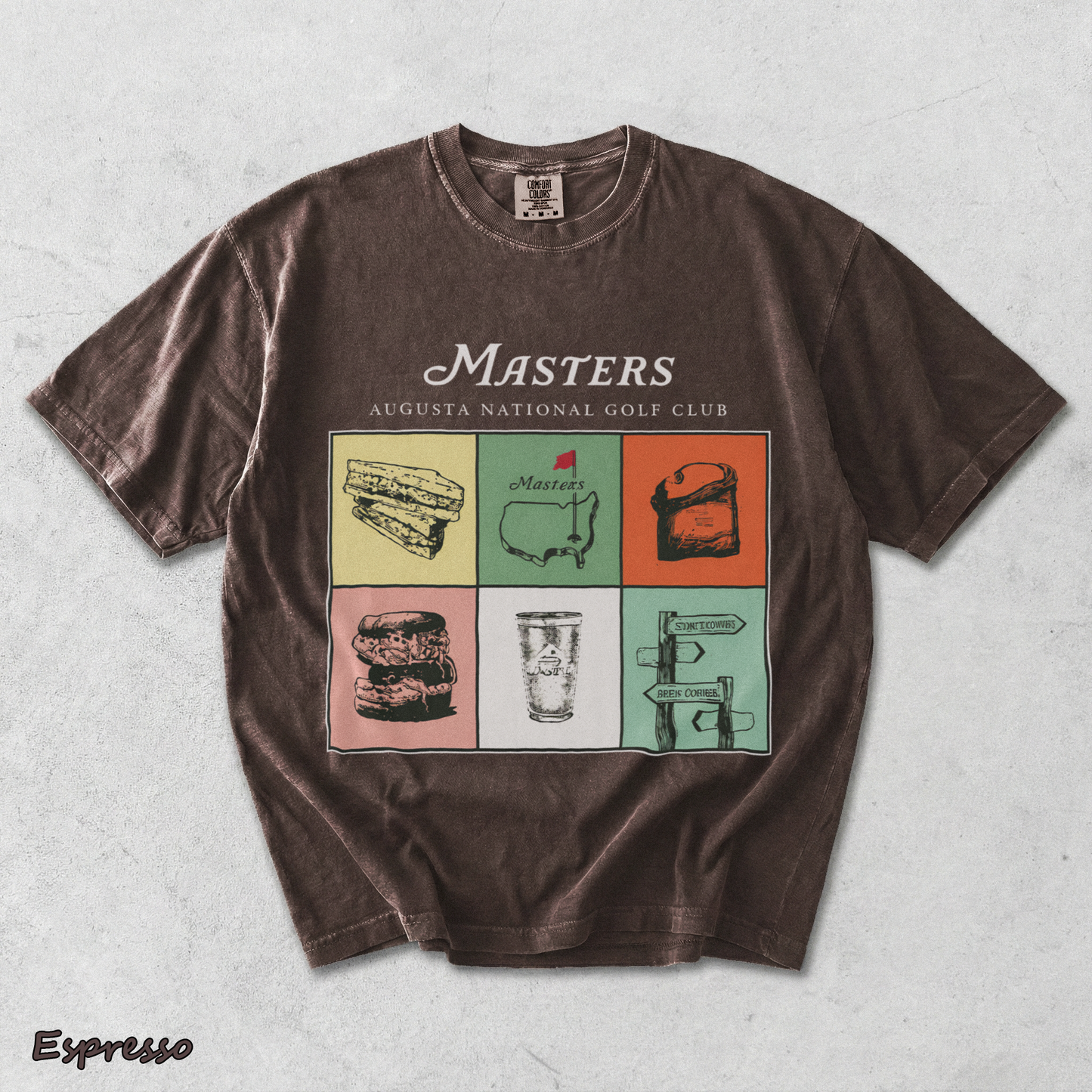 Masters 2026 Menswear - Espresso mockup