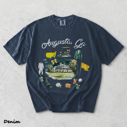 Masters Augusta TShirt - Denim mockup