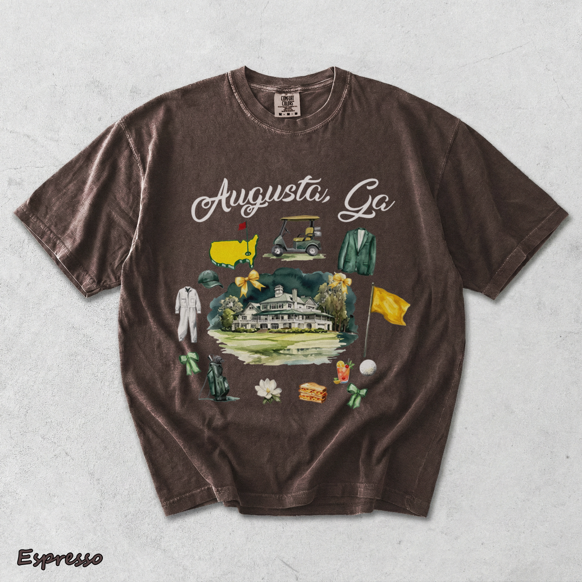 Masters Augusta TShirt - Espresso mockup