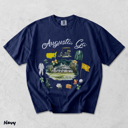 Masters Augusta TShirt - True Navy mockup
