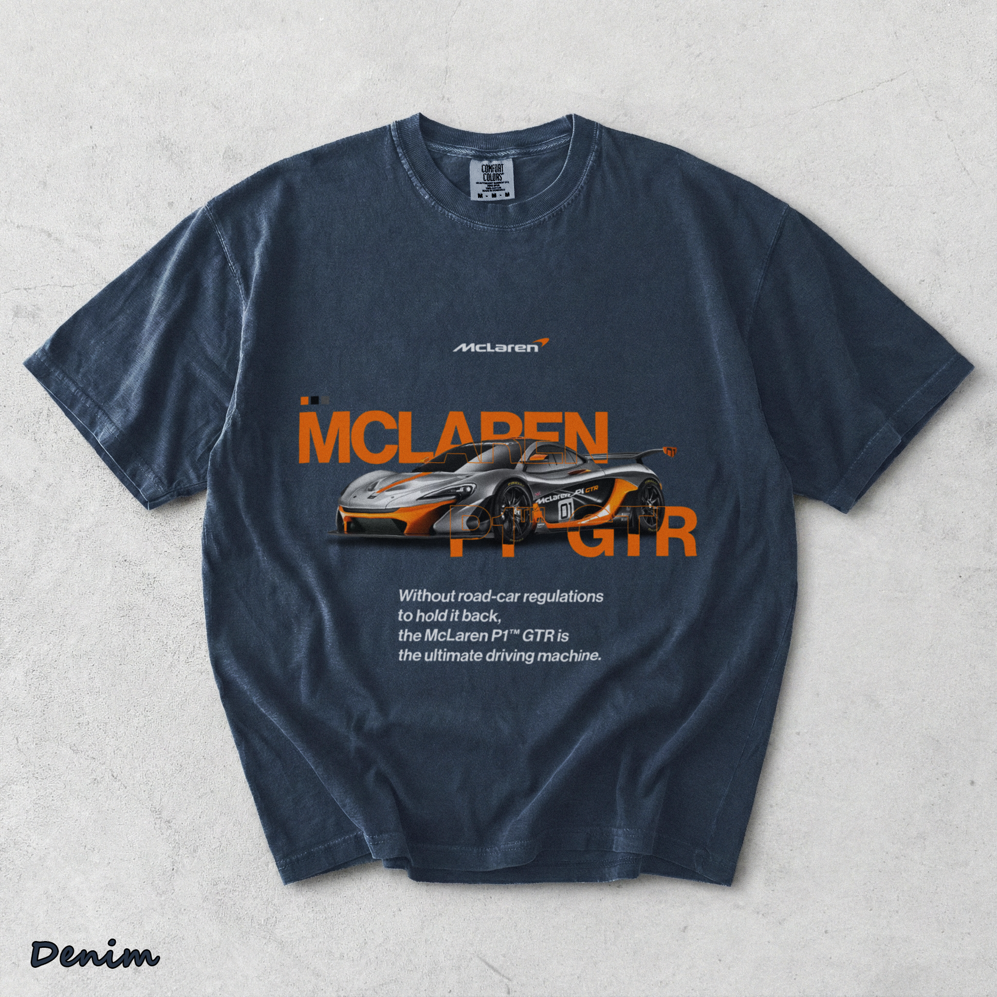 McLaren P1 GTR - Denim mockup