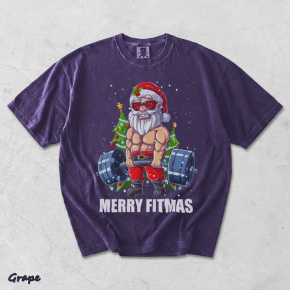 Merry Fitmas - Grape mockup