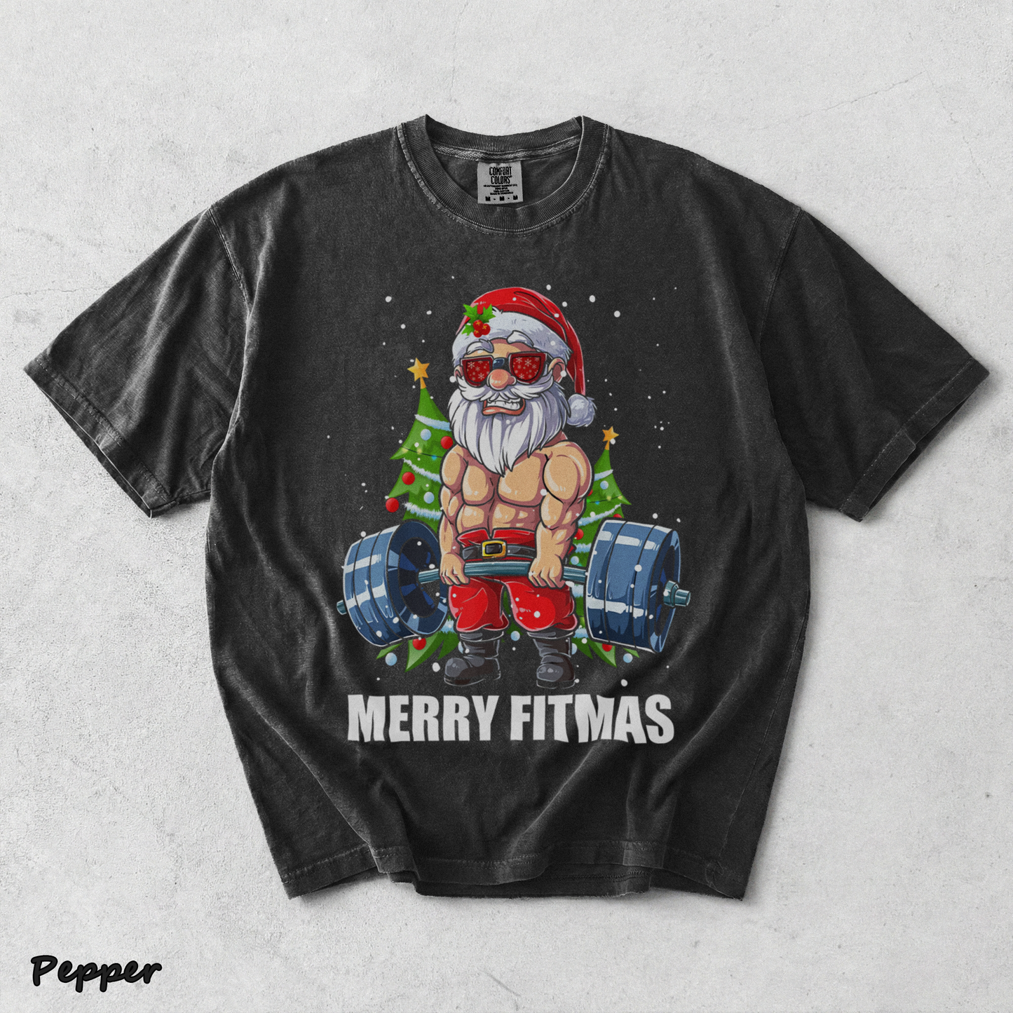 Merry Fitmas - Pepper mockup