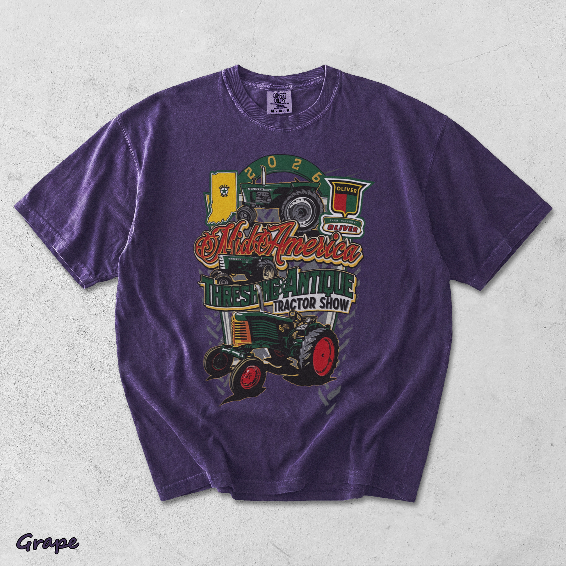 Mid America Antique Tractor Show 2 - Grape mockup