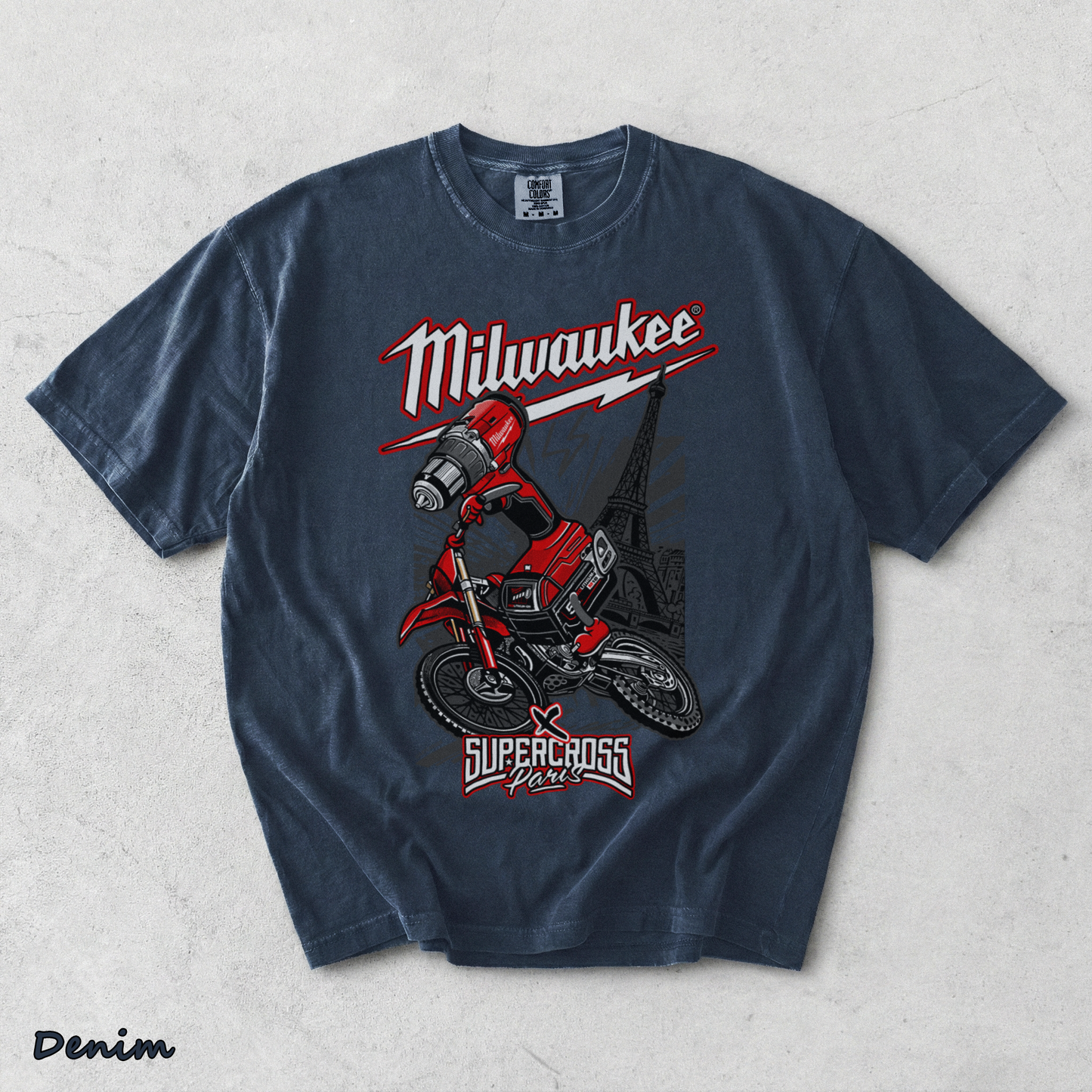 Milwaukee Super Cross - Denim mockup