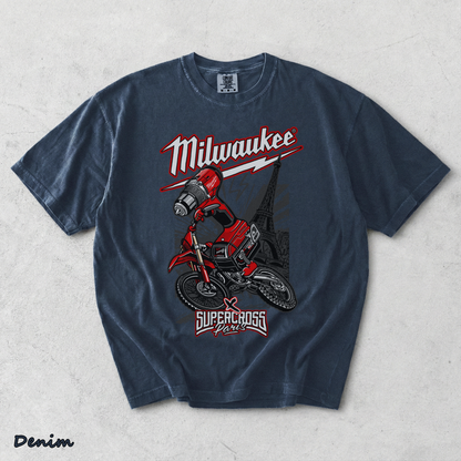Milwaukee Super Cross - Denim mockup