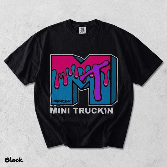 Mini Truckin - Black mockup