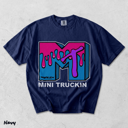 Mini Truckin - True Navy mockup