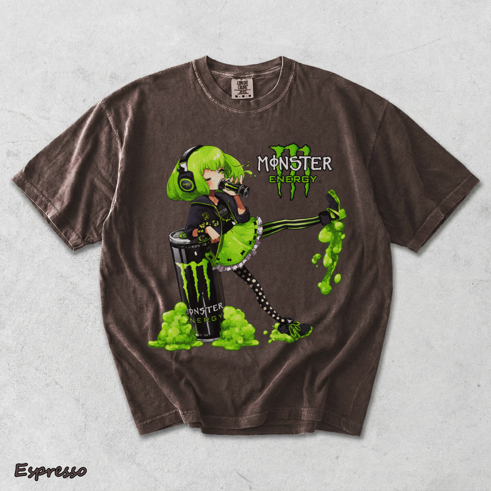 Monster Energy Anime Girl - Espresso mockup