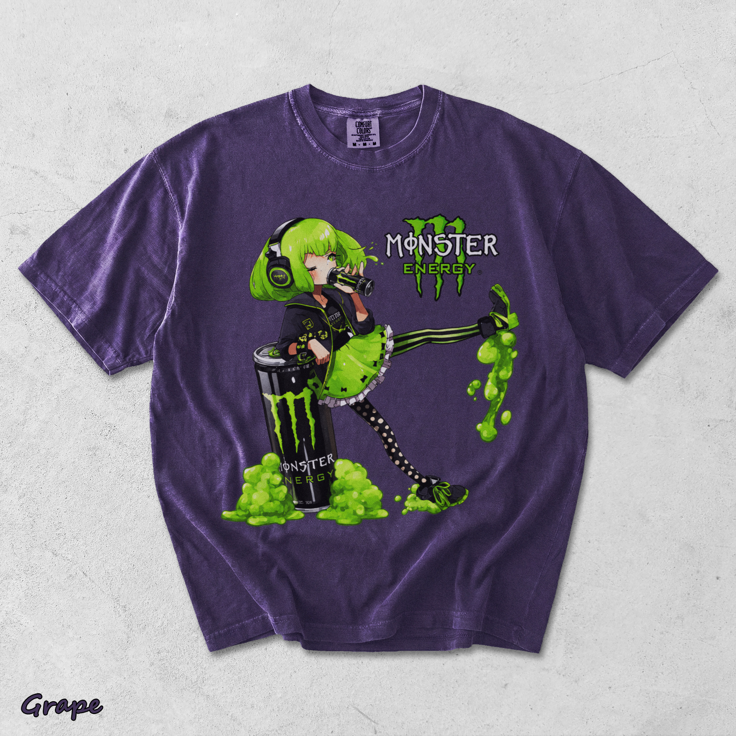 Monster Energy Anime Girl - Grape mockup