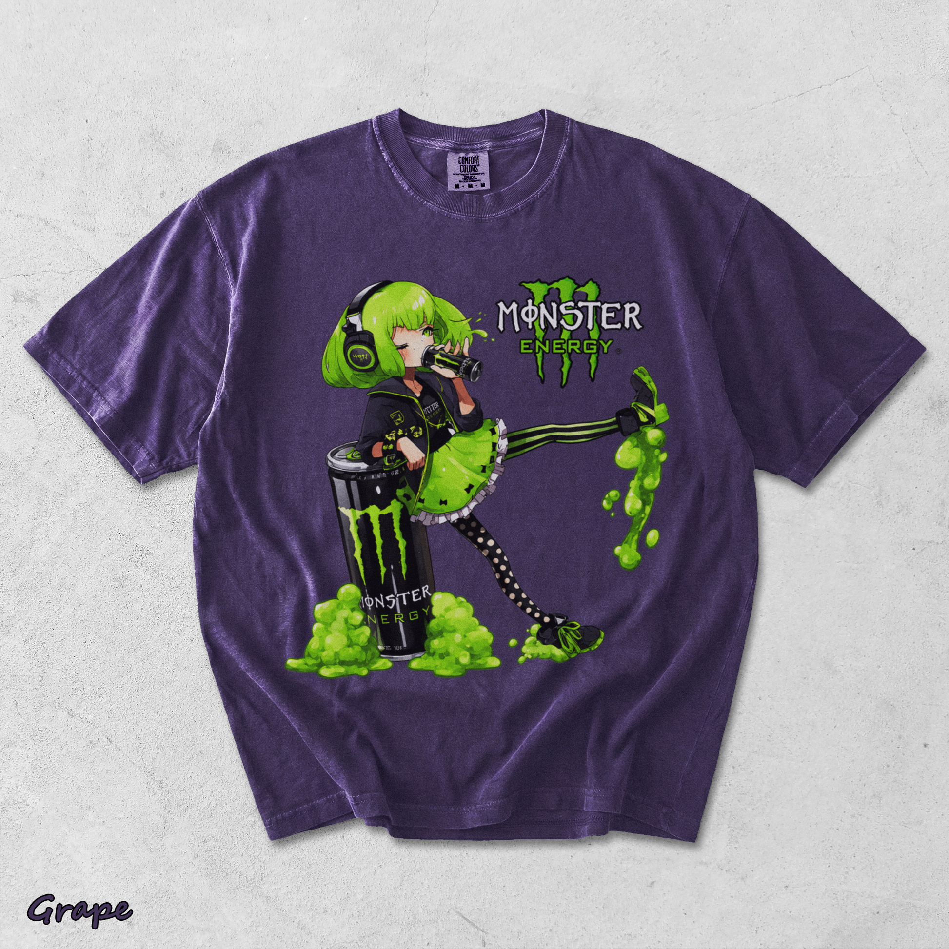 Monster Energy Anime Girl - Grape mockup