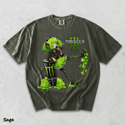 Monster Energy Anime Girl - Sage mockup