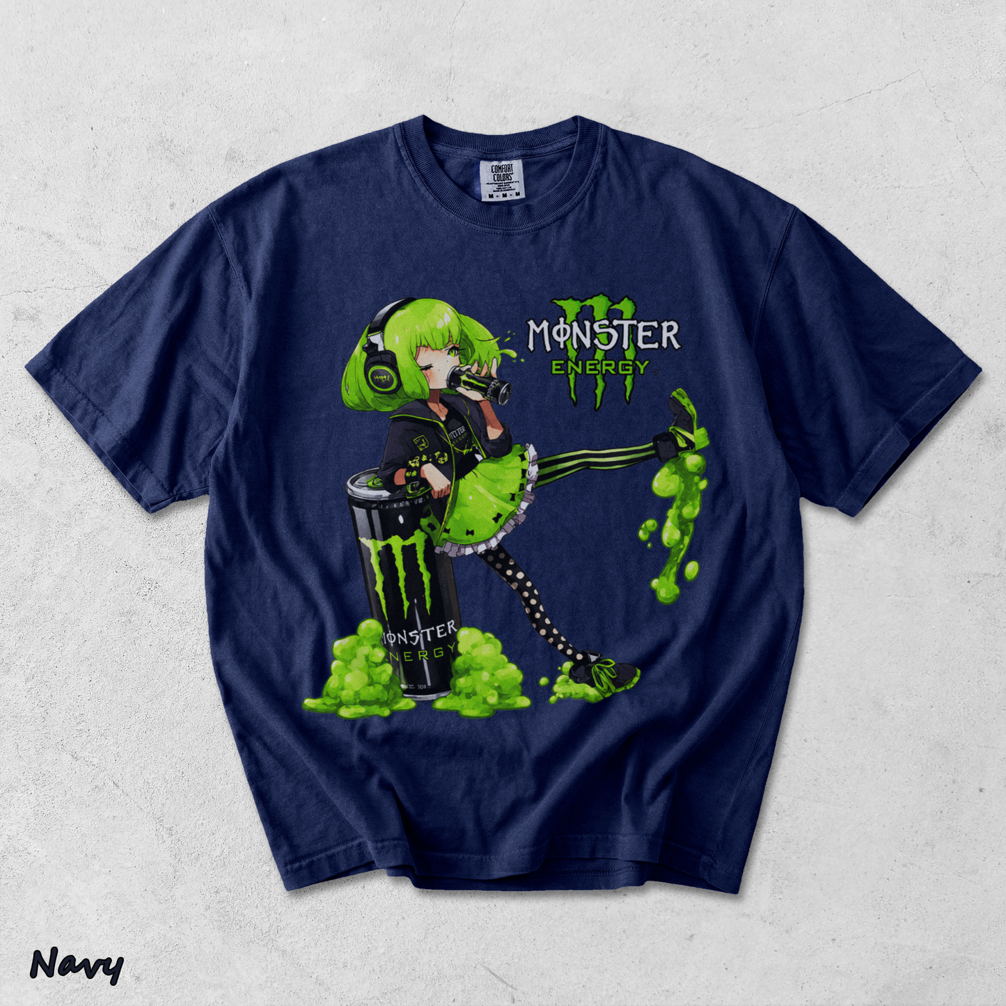 Monster Energy Anime Girl - True Navy mockup