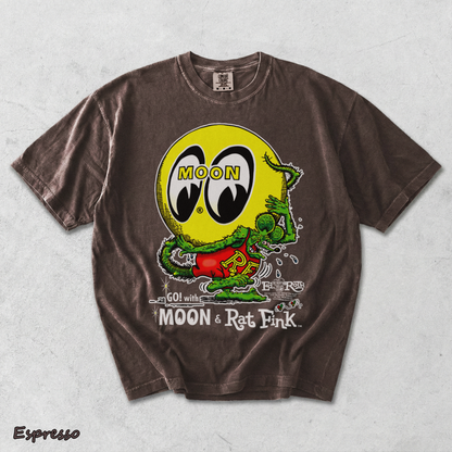 Moon Eyes Rat Fink Go With Mooneyes Hot Rod - Espresso mockup