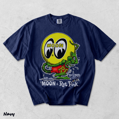 Moon Eyes Rat Fink Go With Mooneyes Hot Rod - True Navy mockup