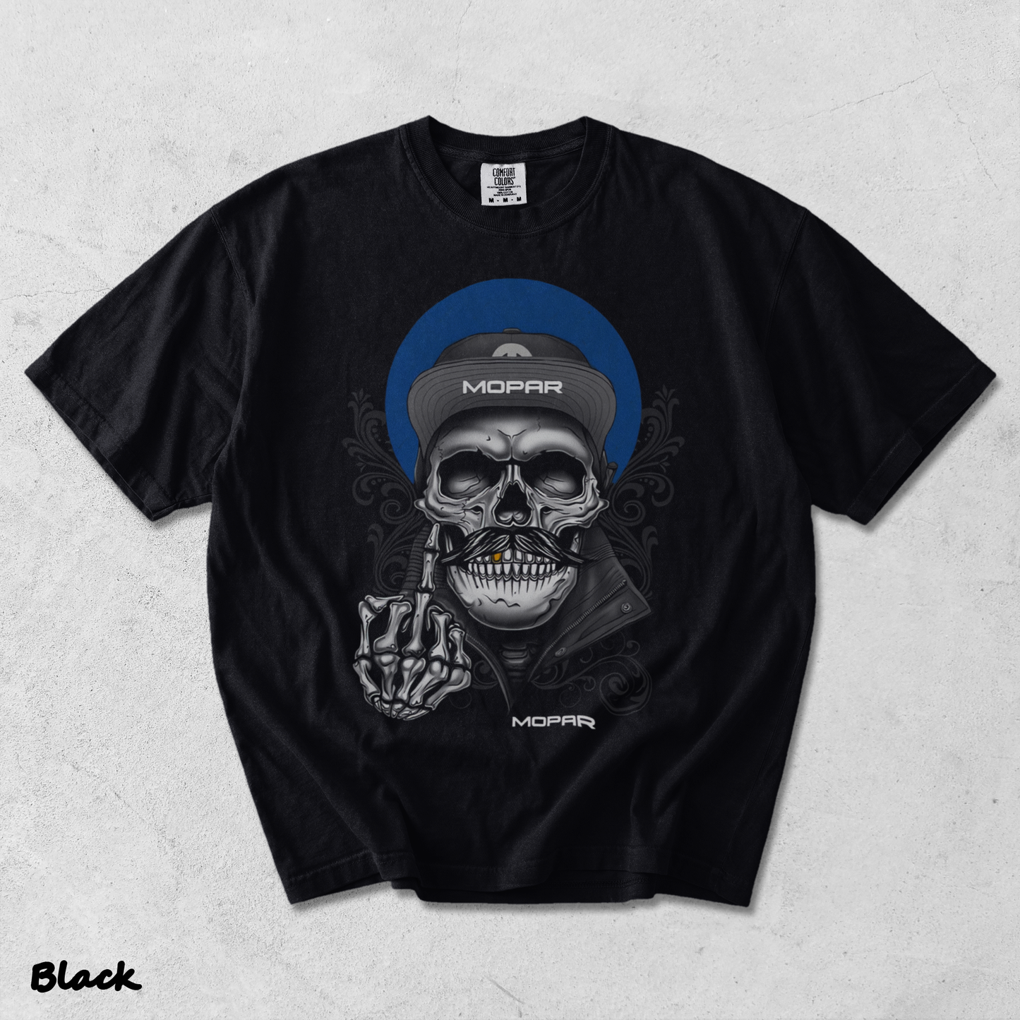 Mopar Skull - Black mockup