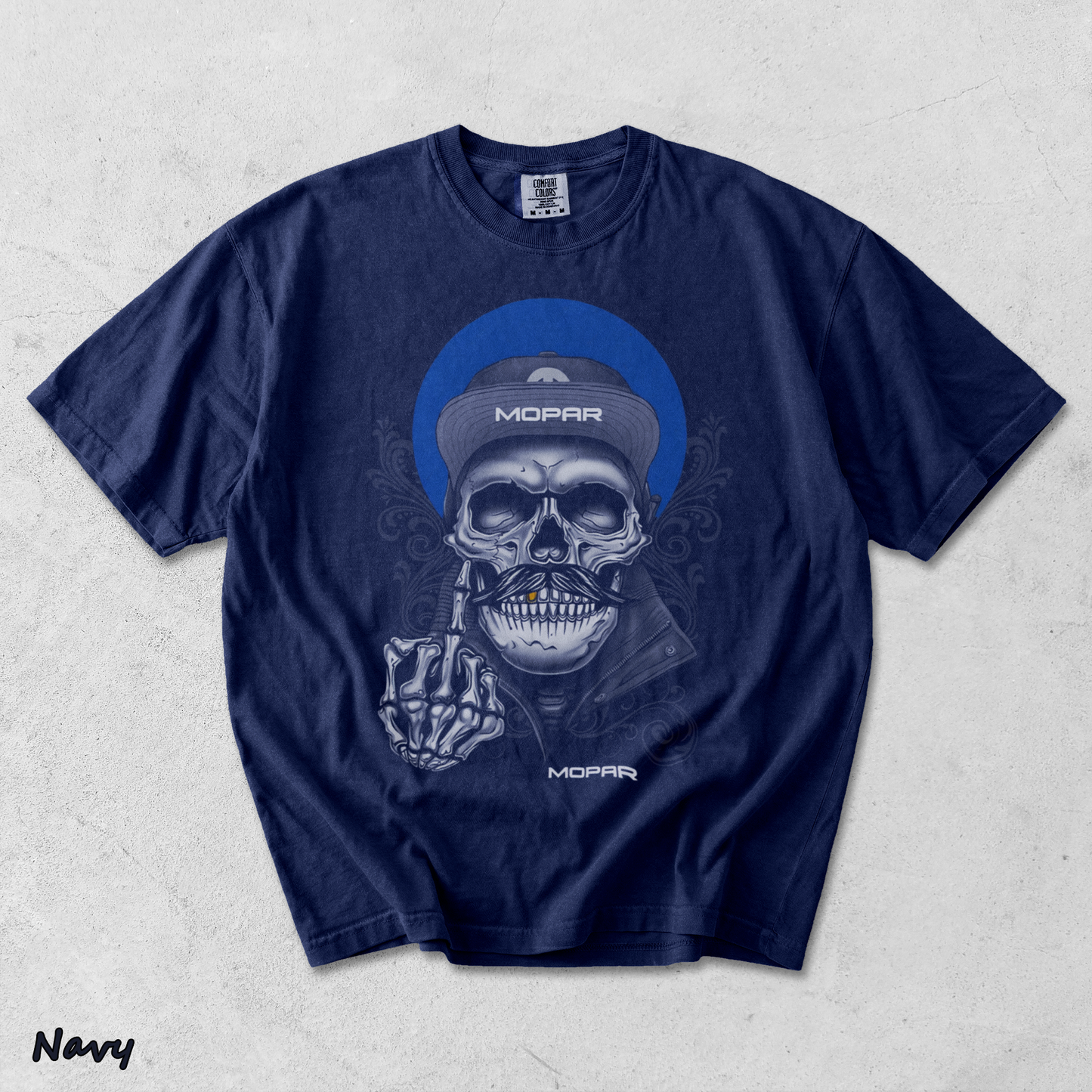 Mopar Skull - True Navy mockup