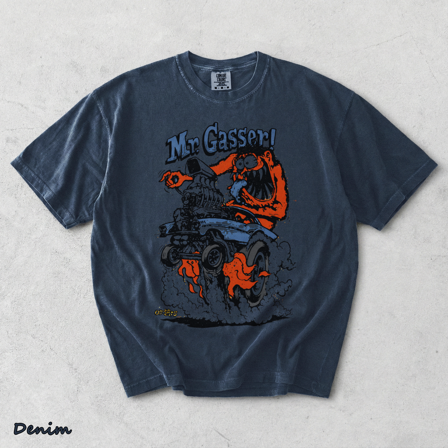 Mr Gasser Rat Fink - Denim mockup