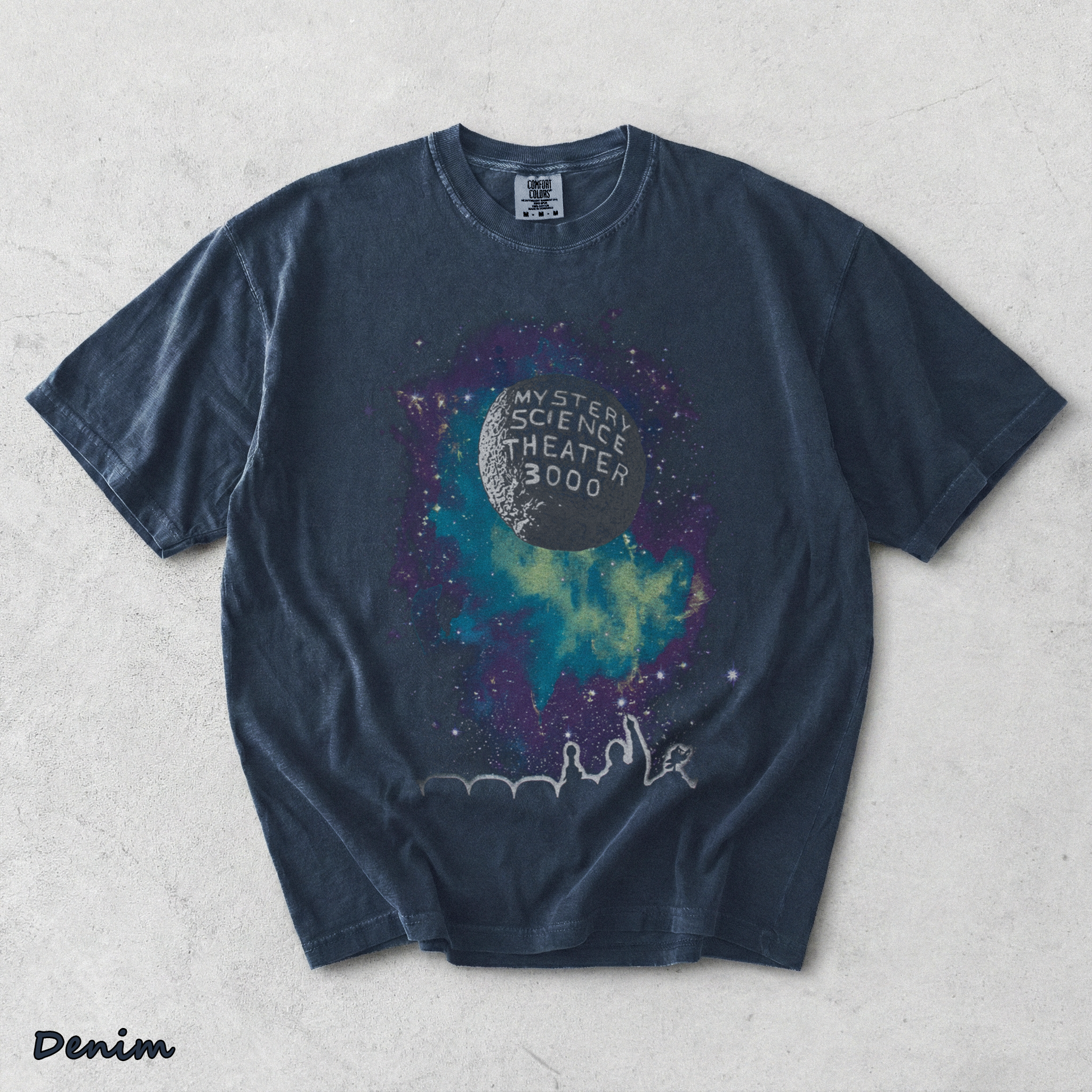 Mystery Science Theatre 3000 Mens T-Shirt - Denim mockup