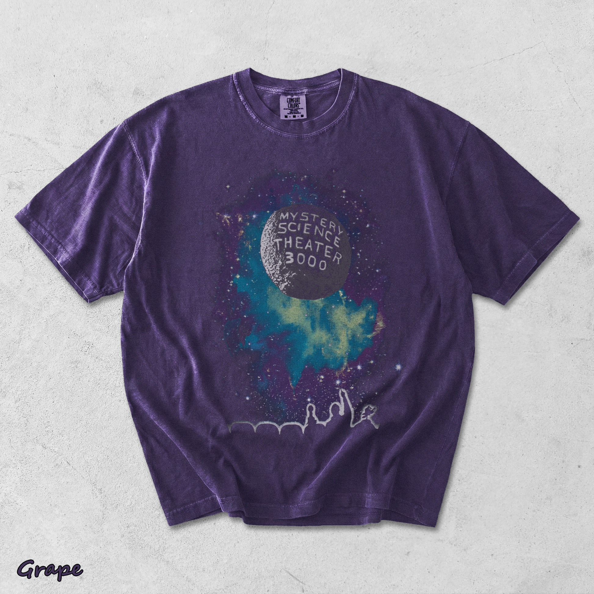 Mystery Science Theatre 3000 Mens T-Shirt - Grape mockup