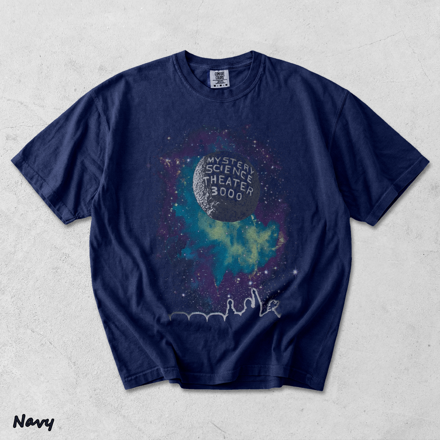 Mystery Science Theatre 3000 Mens T-Shirt - True Navy mockup
