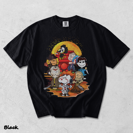 n25.Halloween Snoopy Crew - Black mockup