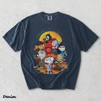 n25.Halloween Snoopy Crew - Denim mockup