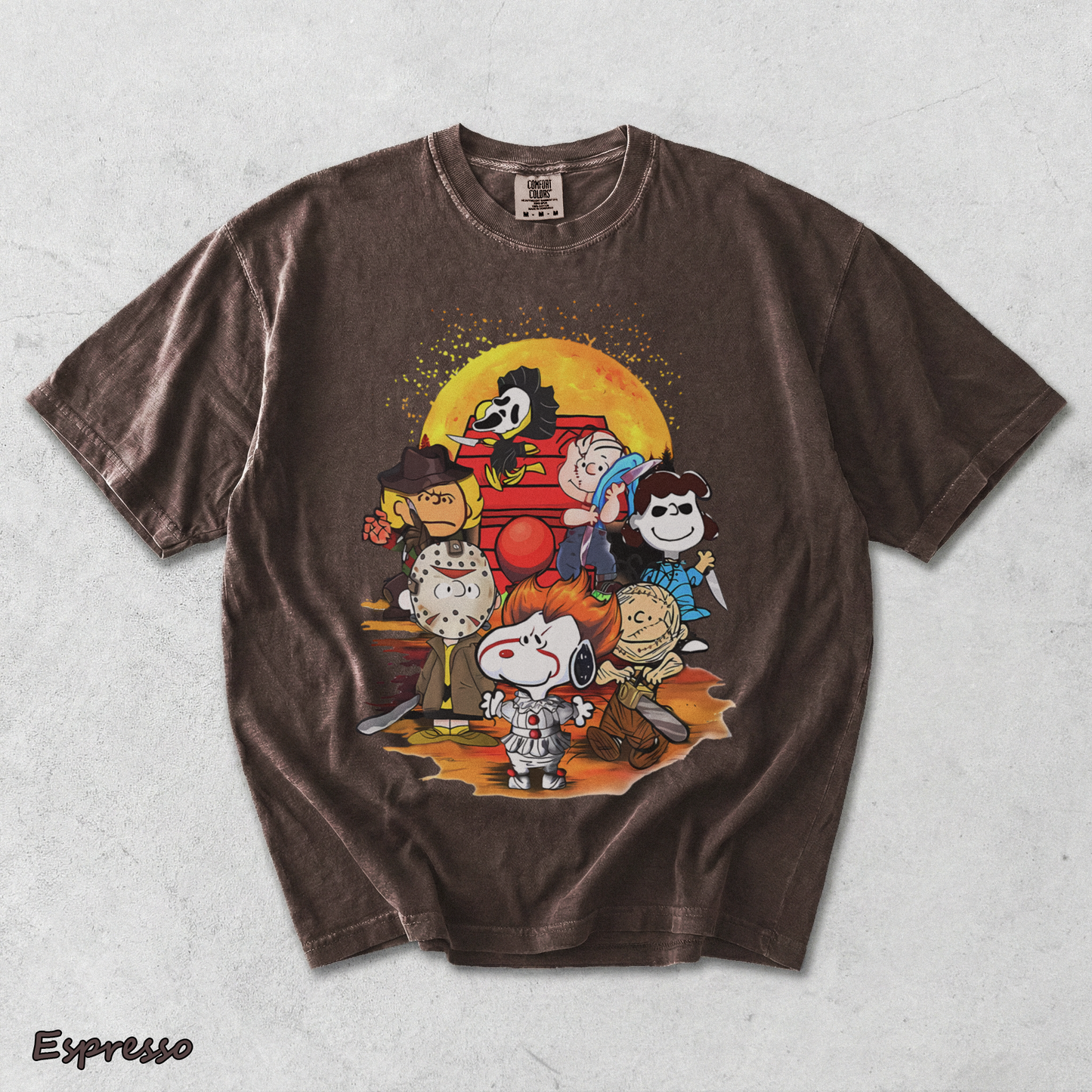n25.Halloween Snoopy Crew - Espresso mockup