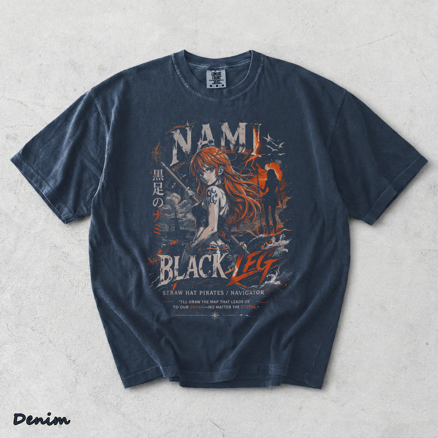 Nami Sanji - Denim mockup