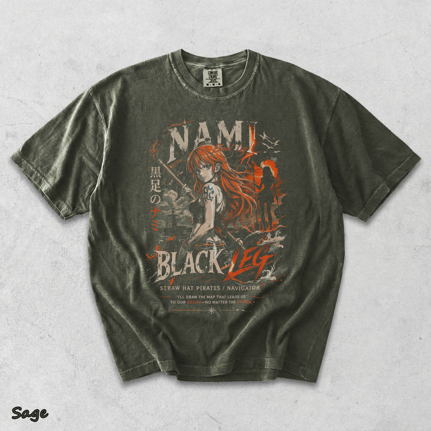 Nami Sanji - Sage mockup