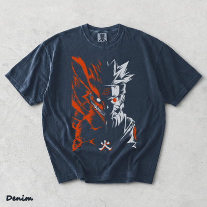 Naruto Nine Back - Denim mockup