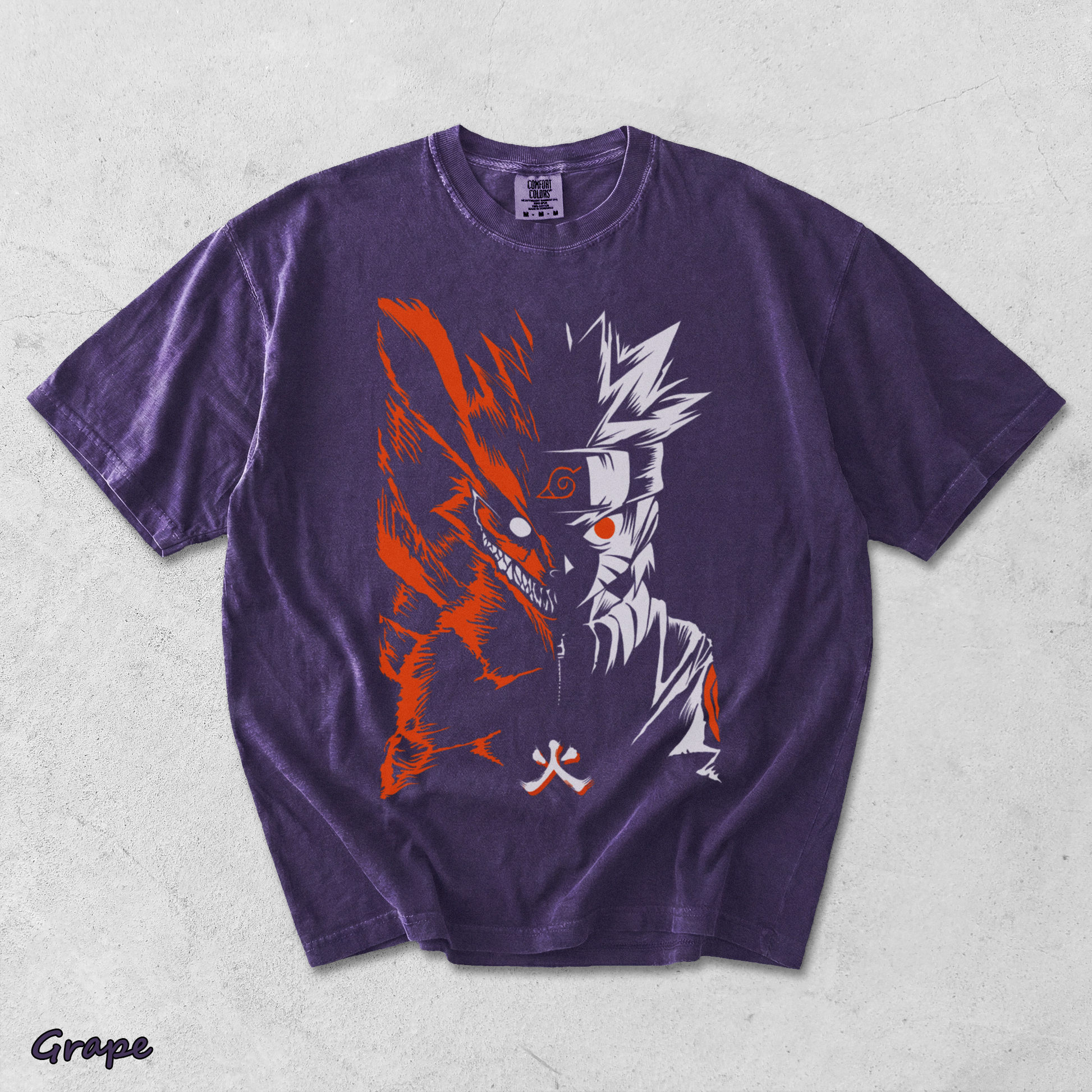 Naruto Nine Back - Grape mockup