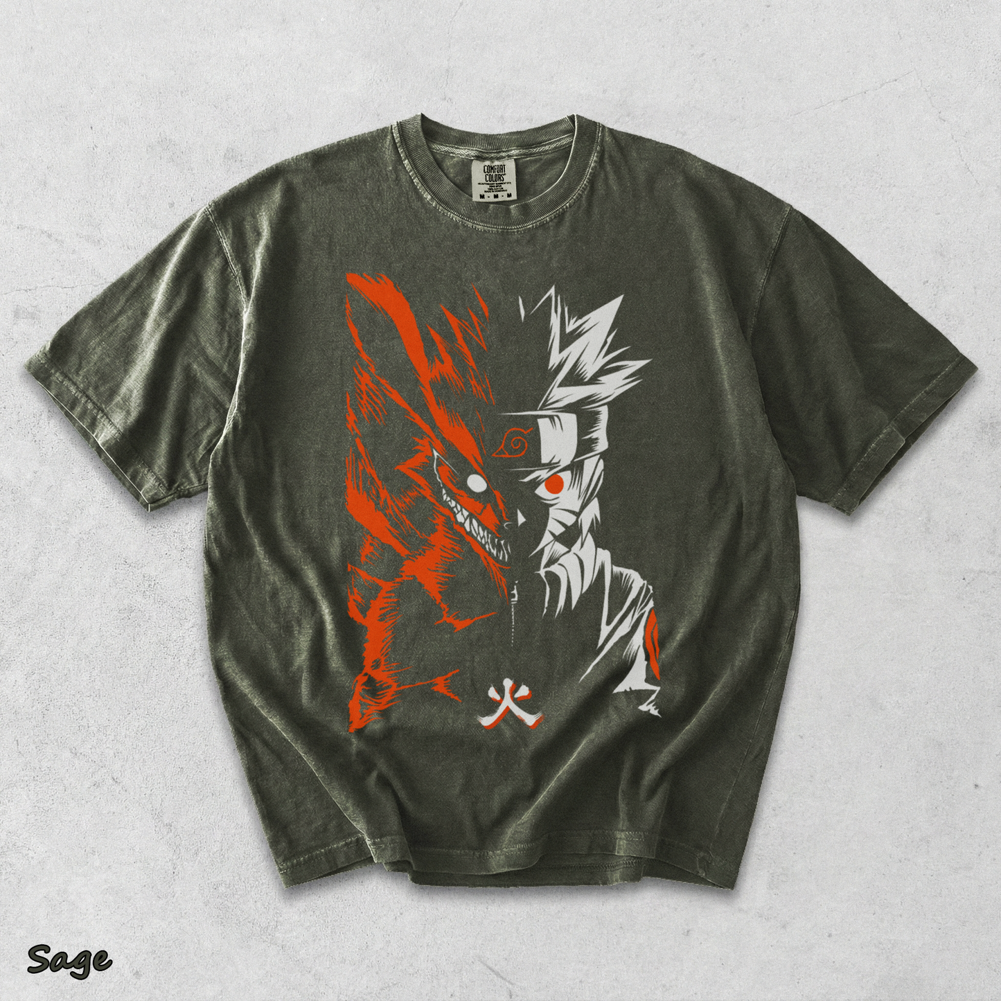 Naruto Nine Back - Sage mockup