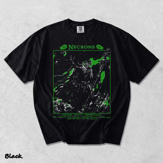 Necron Back - Black mockup